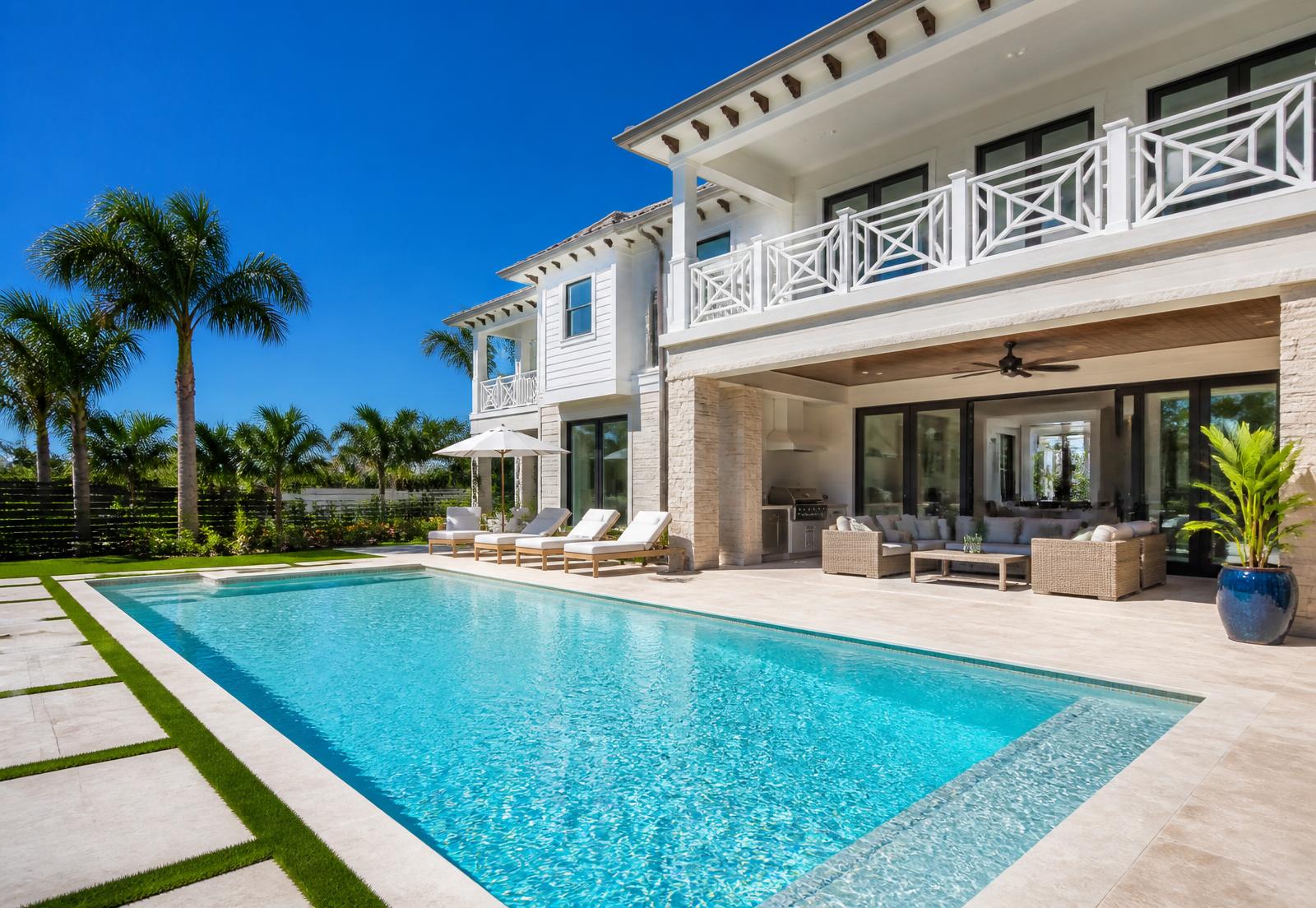 Florida Gulf Coast residence with pool